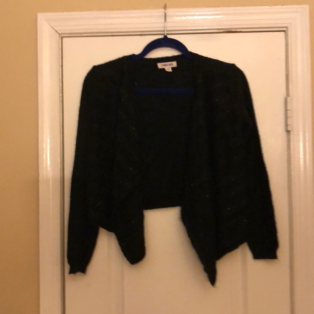 Girls Cherokee black cardigan with sequins l 10/12